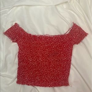 Garage Off The Shoulder Floral Top - Size S/M